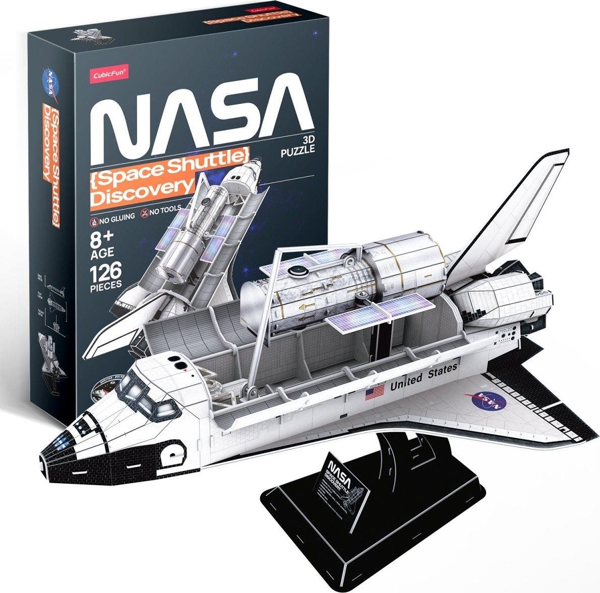 CUBICFUN 3D puzzle NASA: Raketoplán Discovery 126 dílků
