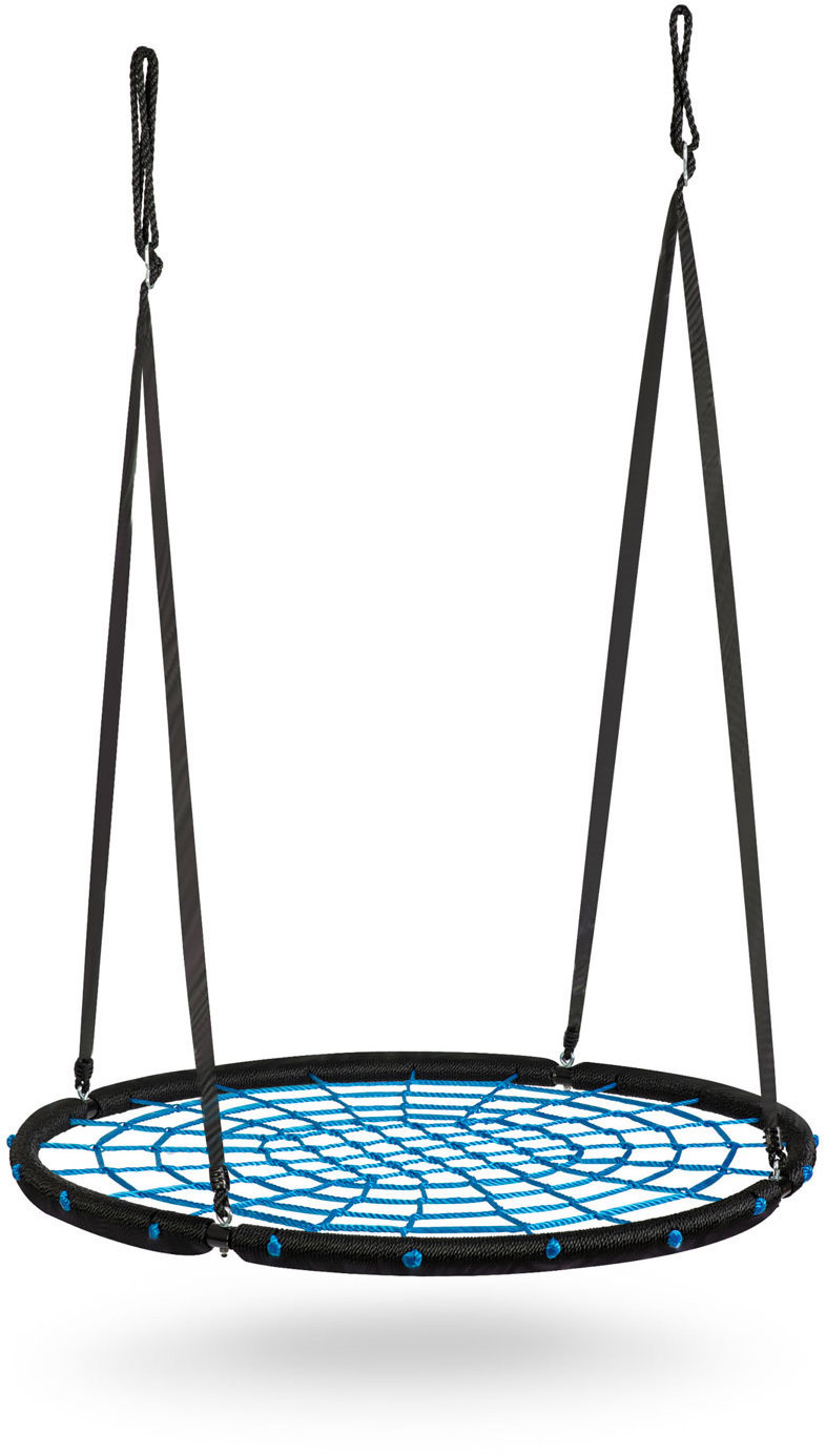 Neo-Sport Hojdačka Bocianie hniezdo NS-104, 120 cm, čierno-modrá