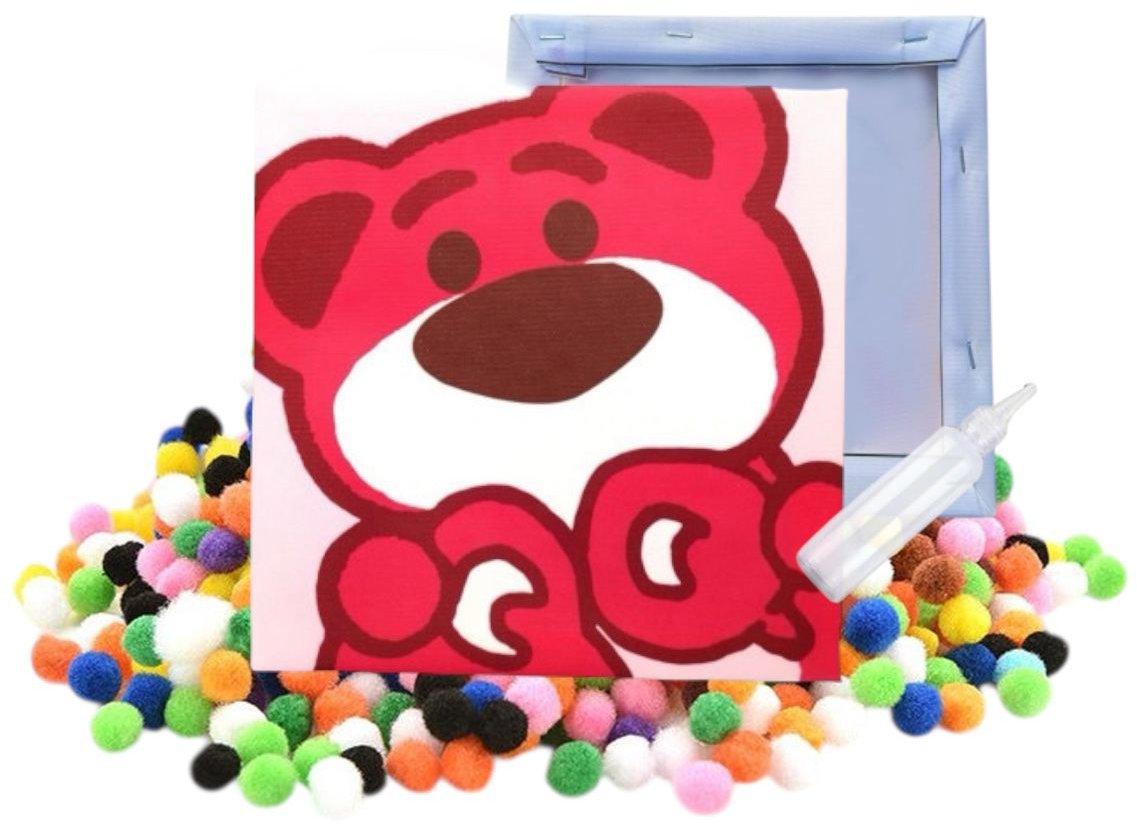 Pom Pom brmbolcový obrázok Medveď