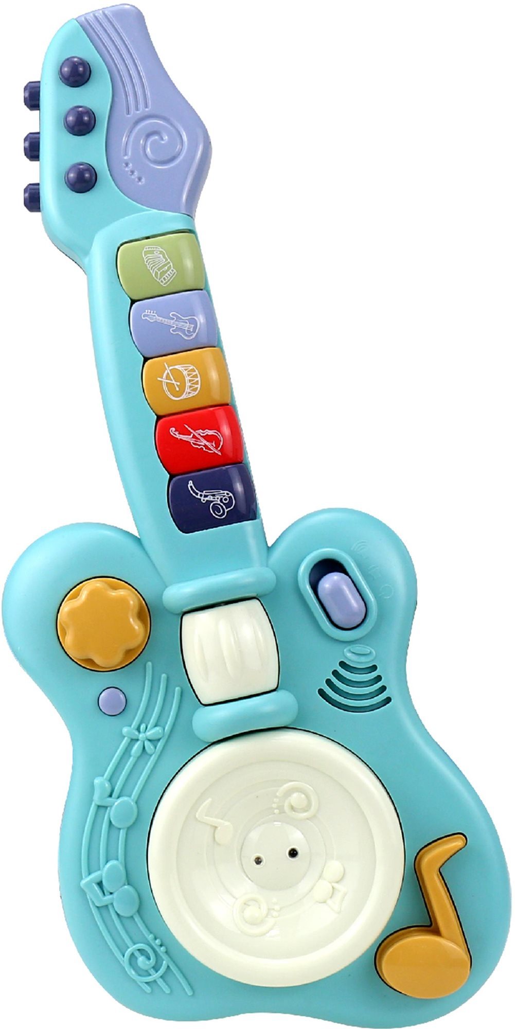 Aga4Kids Detská interaktívna gitara, modrá