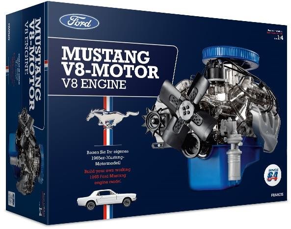 Franzis Maketová stavebnica motora Ford Mustang V8 v mierke 1 : 4