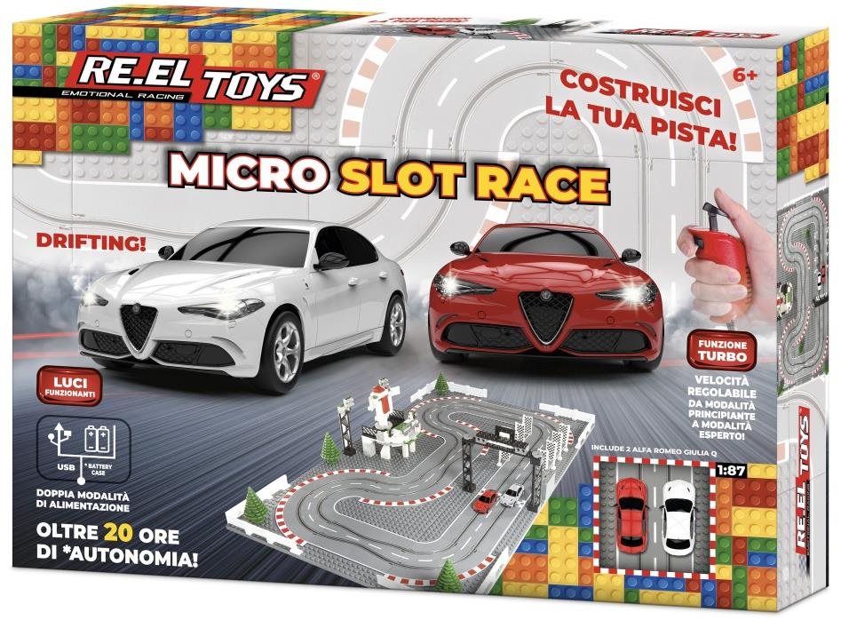 RE.EL Toys Micro Slot Race Alfa Romeo 1:87