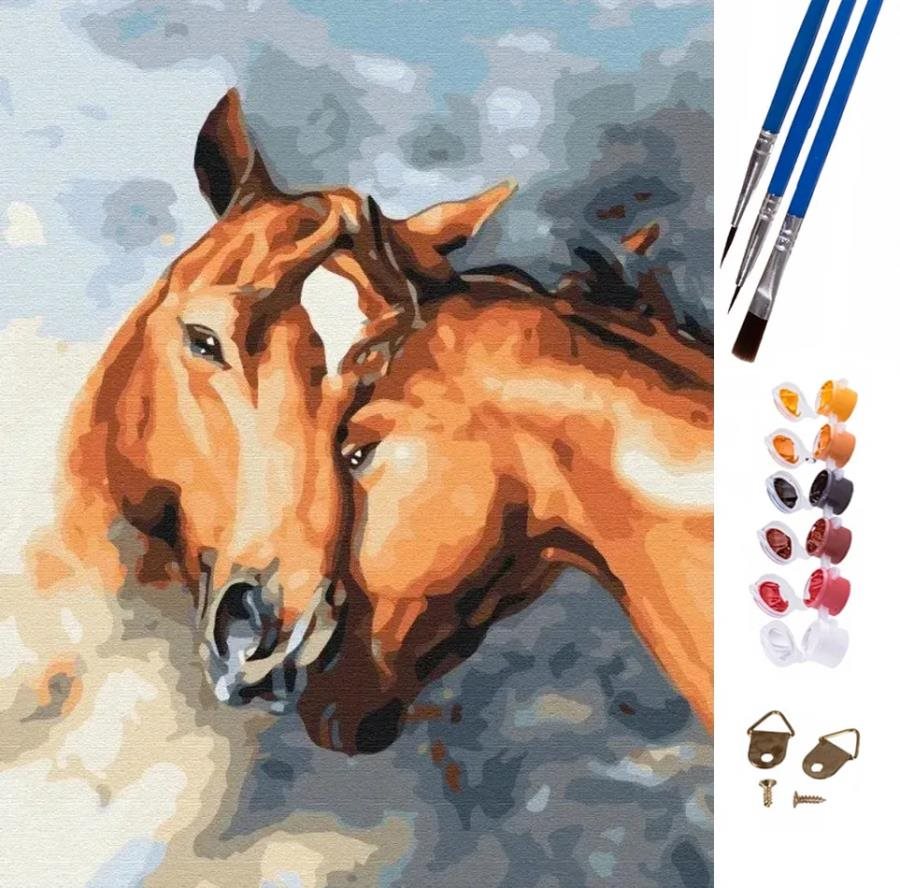 MDS Maľovanie podľa čísel s motívom koňa 47 × 58 cm