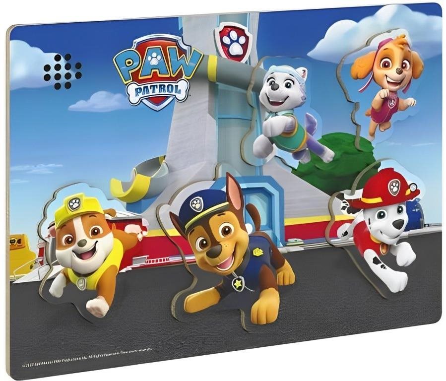 Alum Drevené puzzle so zvukom – Labková Patrola