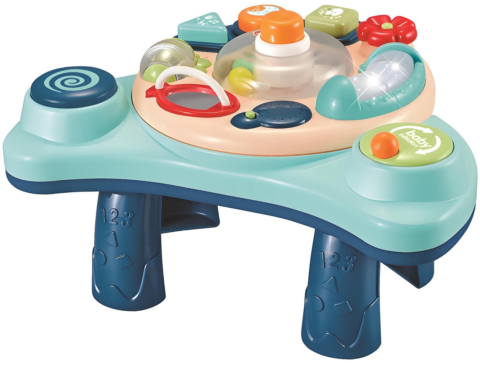 Aga4Kids Detský interaktívny stolík modrý