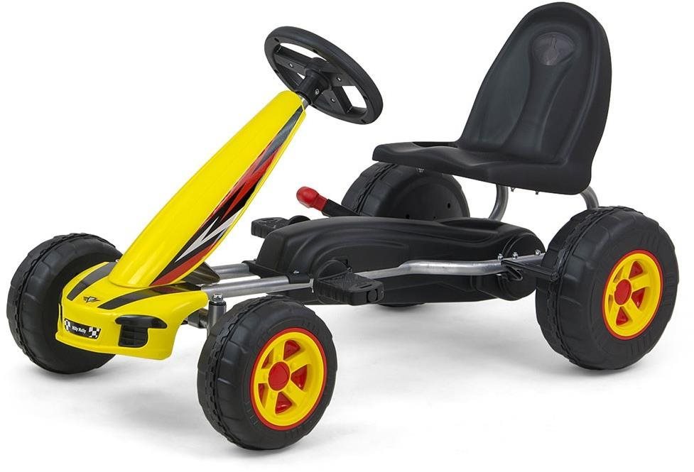 Milly Mally Detská šliapacia motokára Go-kart Viper žltá