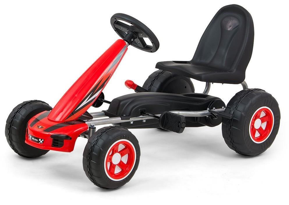 Milly Mally Detská šliapacia motokára Go-kart Viper červená