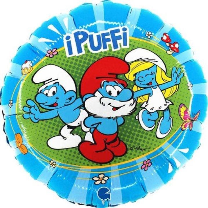 Fóliový balónik šmolkovia – smurf – 46 cm