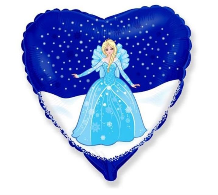 FLEXMETAL Balón folióvý 45 cm – kráľovná ľadu Elsa
