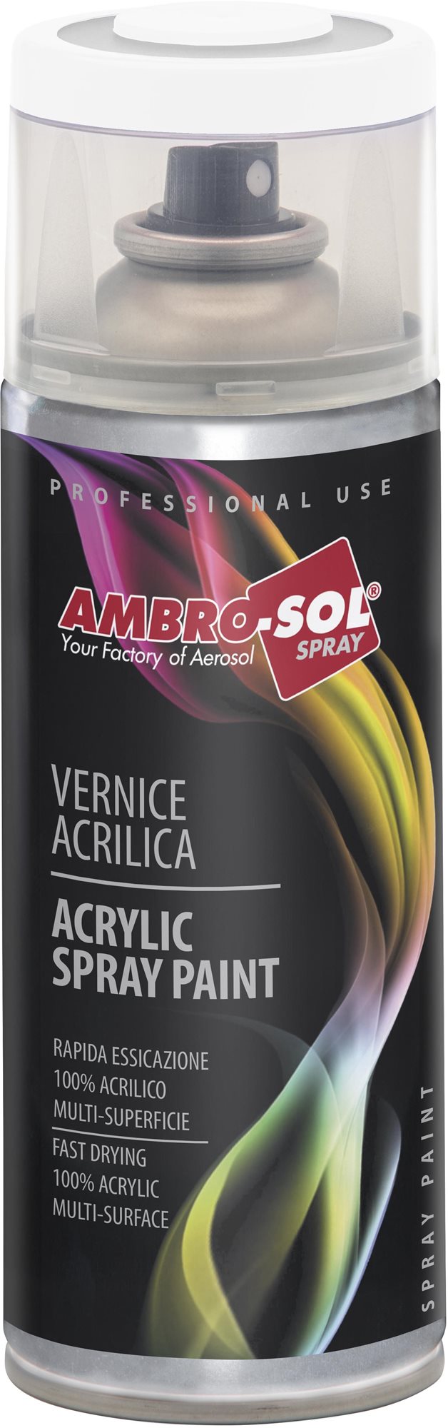 AMBRO-SOL Viacúčelová biela akrylová farba v spreji, Multipurpose Acrylic Paint