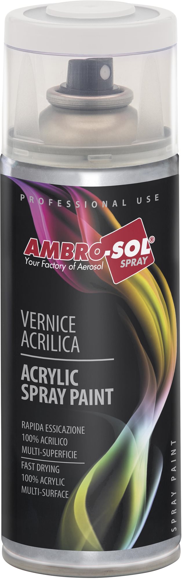 AMBRO-SOL Viacúčelový transparentný akrylový lak v spreji Multipurpose Acrylic Paint