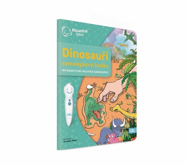 Kúzelné čítanie Samolepková knižka Dinosaury