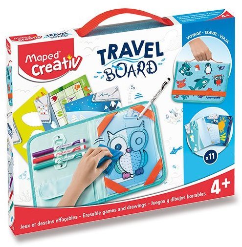 MAPED Travel Board – Hry a kreslenie so zvieratkami