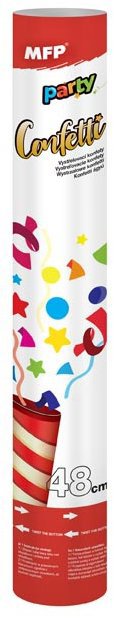 MFP Konfety vystreľovacie, 48 cm, papier - vzduch
