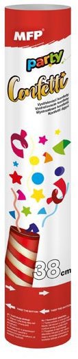 MFP Konfety vystreľovacie 38 cm papier-vzduch