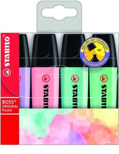 STABILO BOSS ORIGINAL Pastel 4 ks puzdro