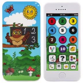 Teddies Náučný mobilný telefón s krytom Múdra sova