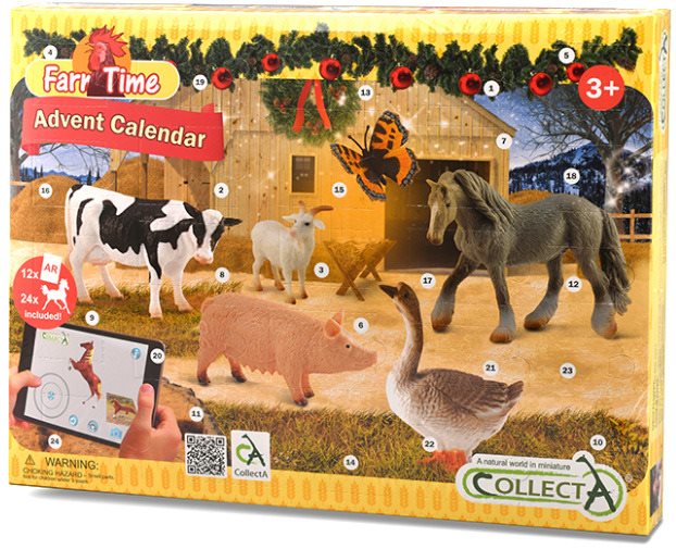 Adventný kalendár-farma a kone