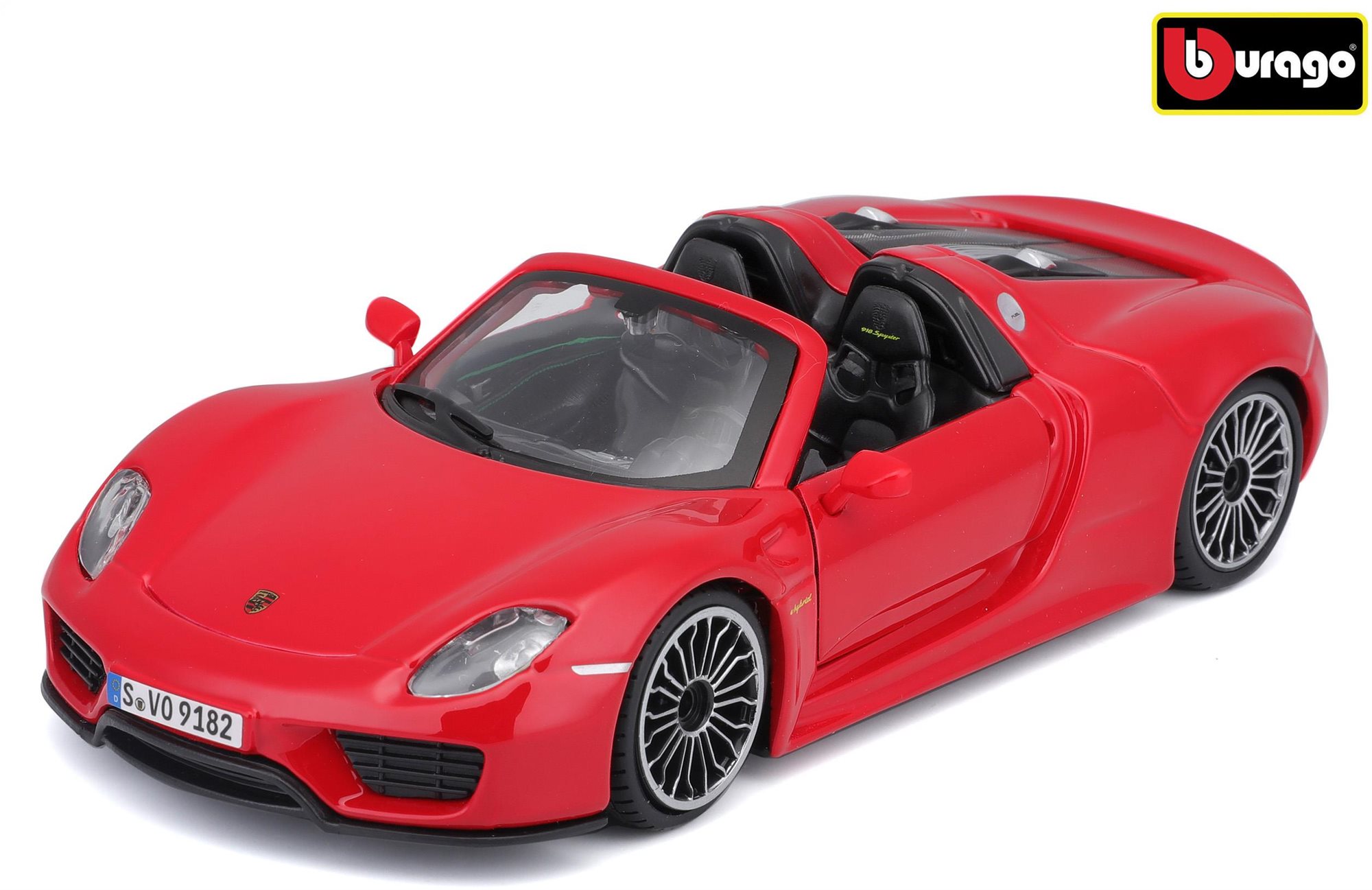 Bburago 1 : 24 Plus Porsche 918 Spyder Red