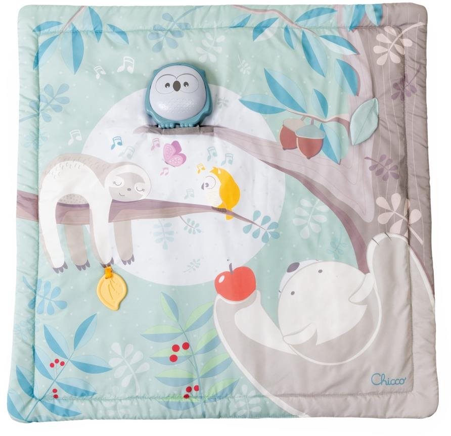 CHICCO hracia Sovička 2 v 1, 80 × 80 cm, 0 mes.+
