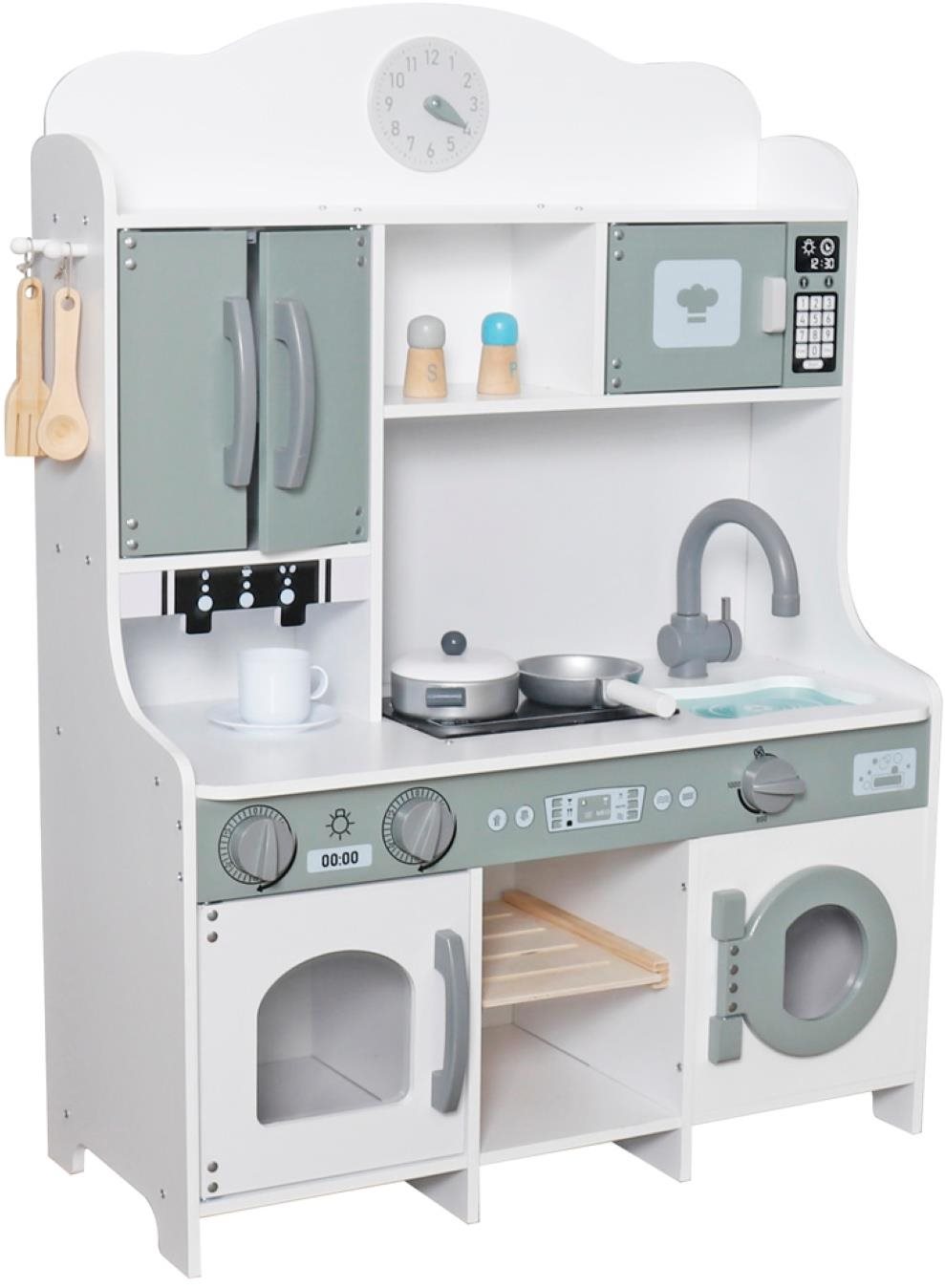 Derrson W5279 Drevená kuchynka s kávovarom a práčkou