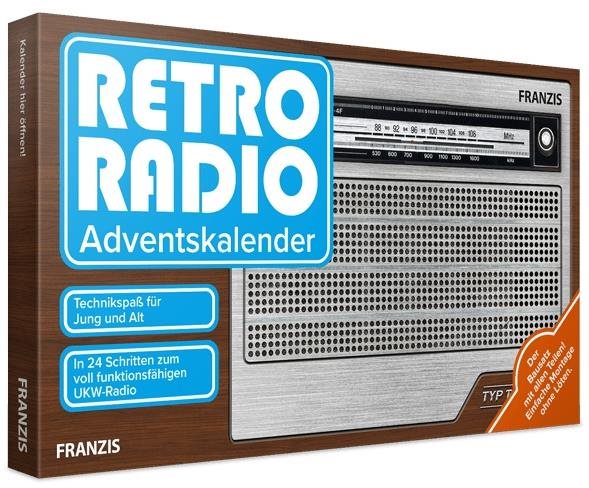 Franzis adventný kalendár Retro rádio stavebnica