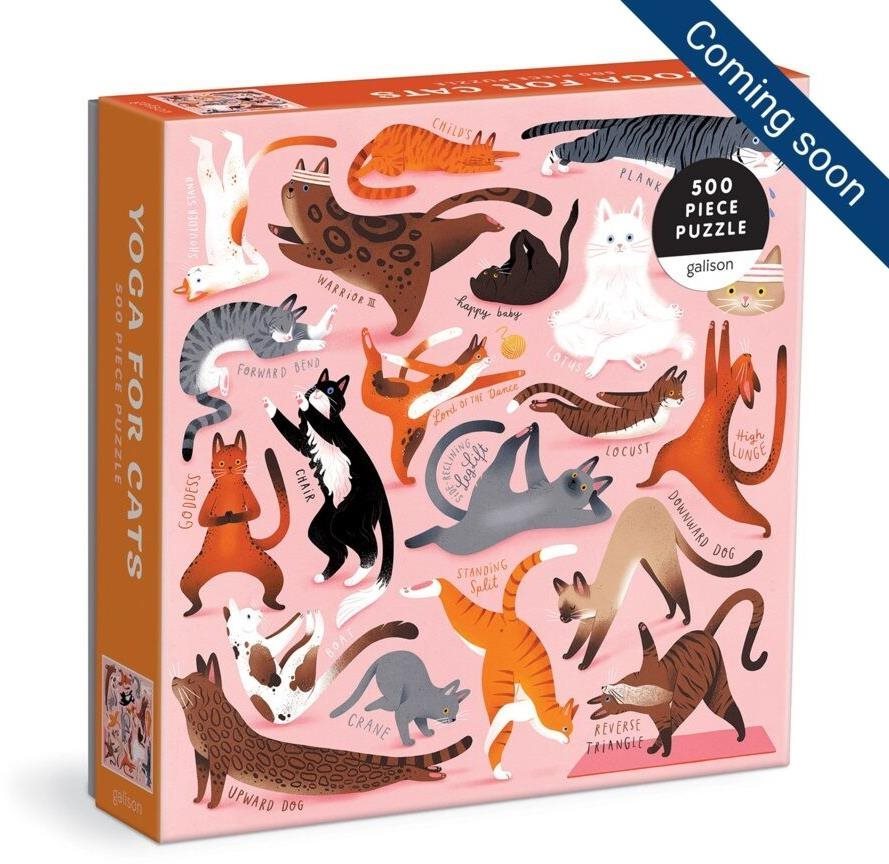 Galison Puzzle Joga pre mačky 500 dielikov