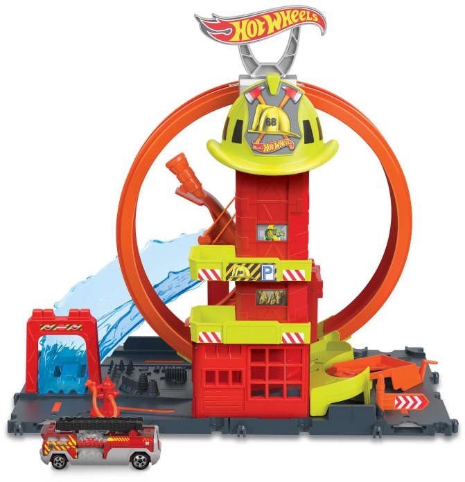 Hot Wheels City Super, hasičská stanica so slučkou