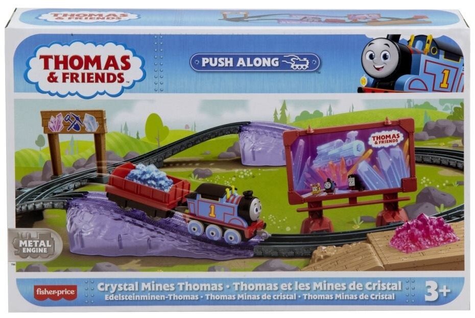 Fisher-Price Mašinka Tomáš Vláčiková súprava s ťahacou kovovou mašinkou