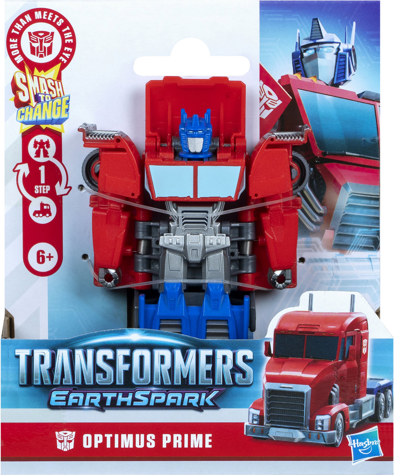 Transformers Earthspark 1-Step Smash Changers Optimus Prime