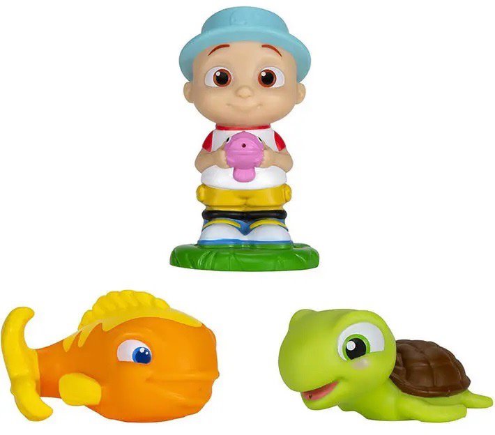 Cocomelon Splash Play Sada – JJ, Ryba a Korytnačka