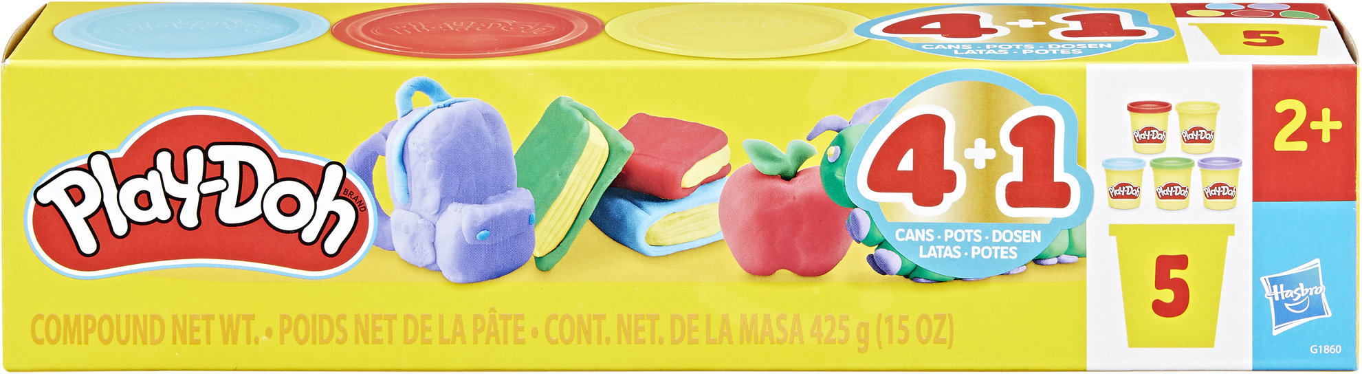Hasbro Play-Doh Návrat do školy Balenie 5 ks téglikov