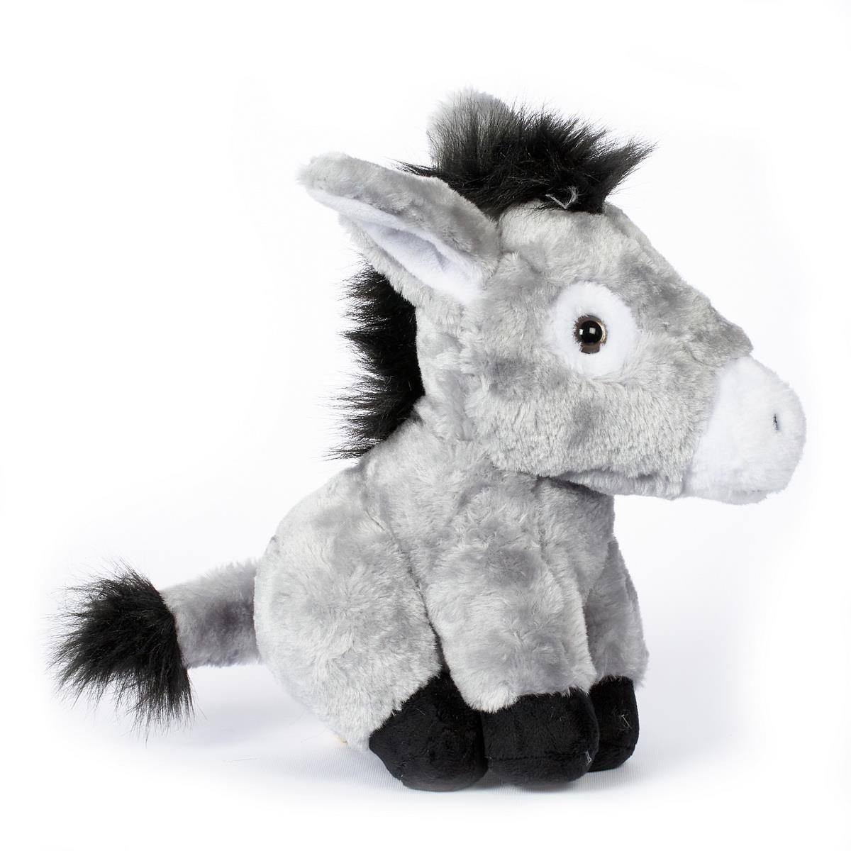 Kids World Plyšový oslík sediaci 28 cm