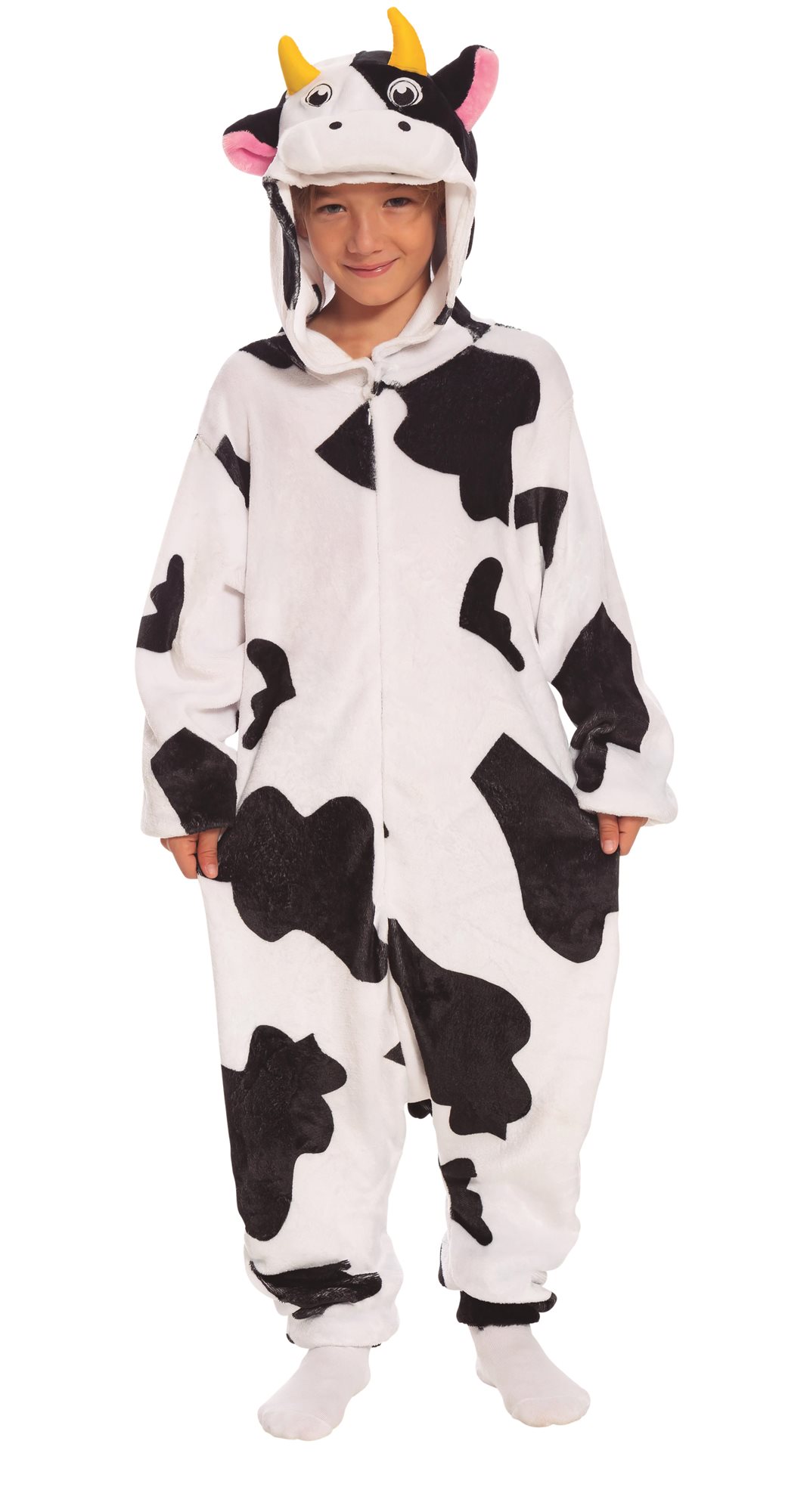 GUIRCA Kigurumini overal – kravička detský univerzálny kostým 7 – 9 rokov
