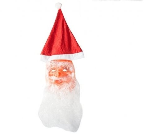 Verk Maska Santa Claus s čiapkou a fúzmi