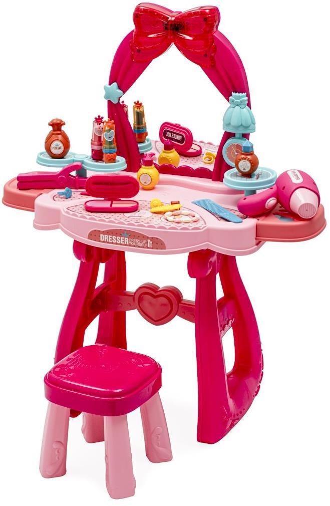 BABY MIX Detský toaletný stolík s hudbou a stoličkou