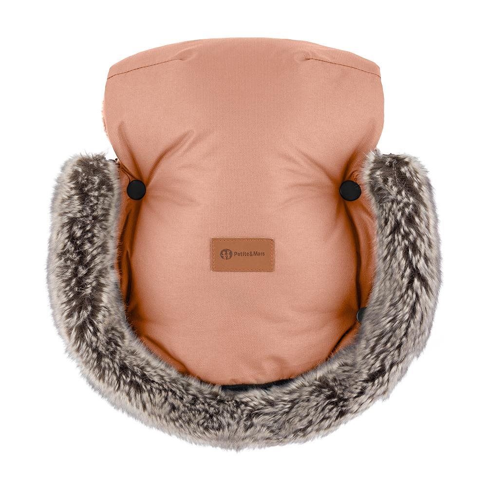 Petite & Mars Furry Pastel Peach