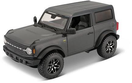 Maisto 2021 Ford Bronco, metal tmavosivý