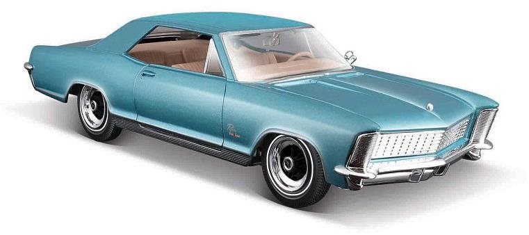 Maisto 1965 Buick Riviera, metal modrý