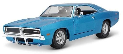 Maisto 1969 Dodge Charger R/T, metal modré