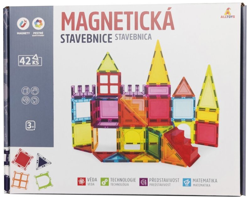 Alltoys Magnetická stavebnica 42 ks