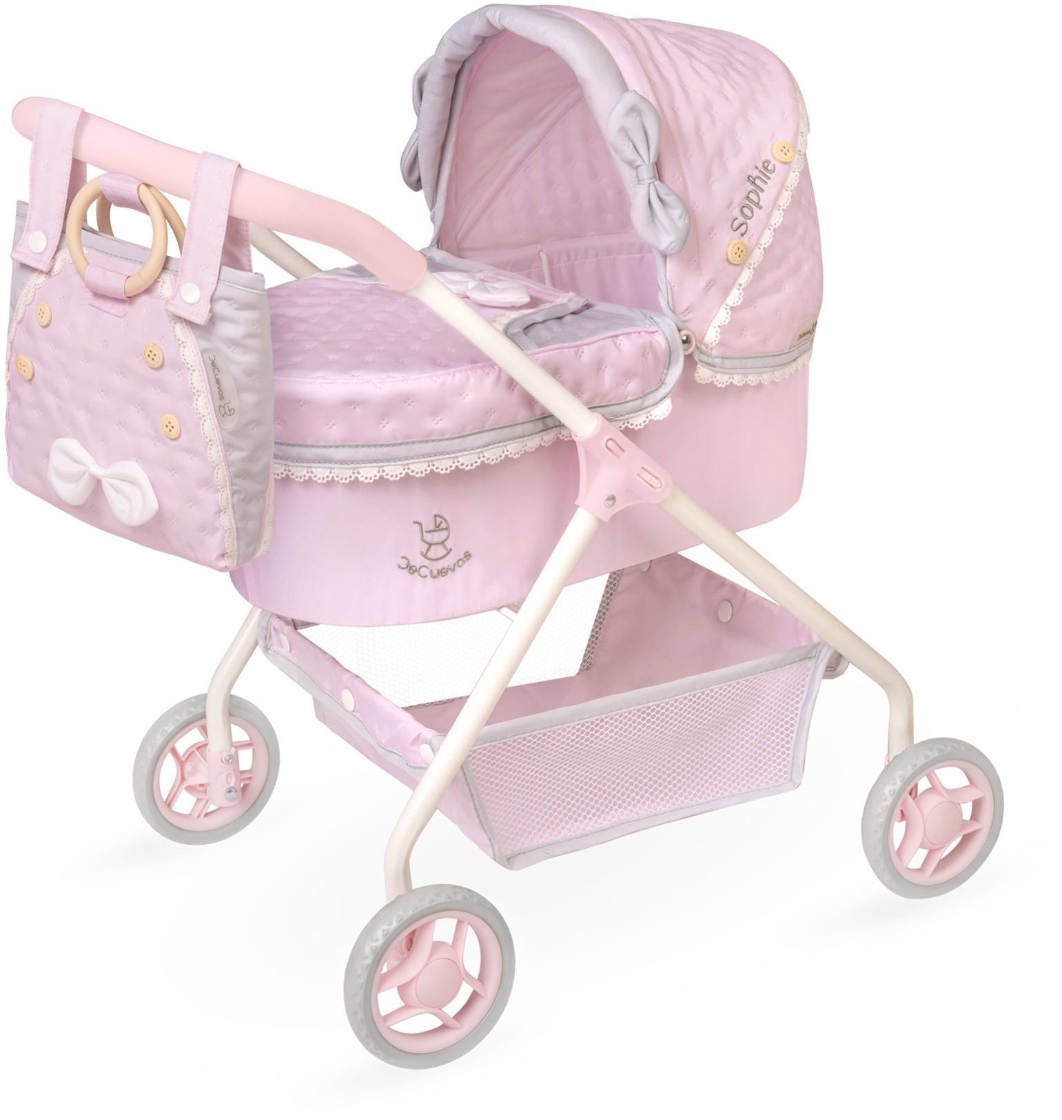 DeCuevas 86075 Môj prvý kočík s taškou Sophie 2025 – 56 cm