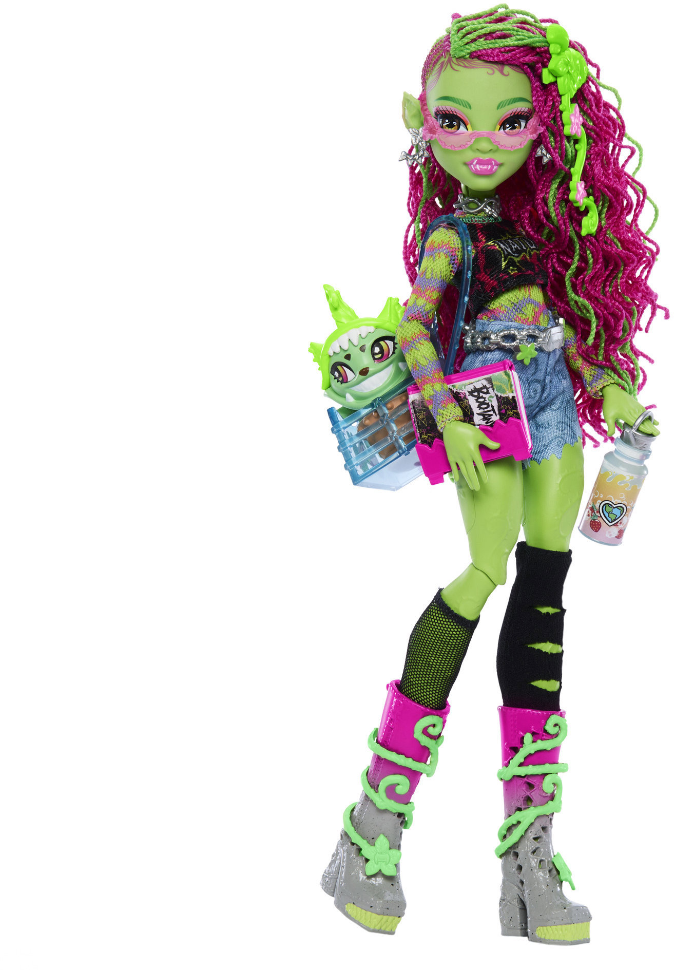 Monster High monsterka Venus, maznáčik a doplnky