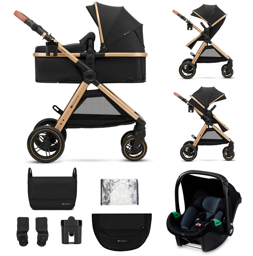 Kinderkraft Esme 3 v 1 Pure Black