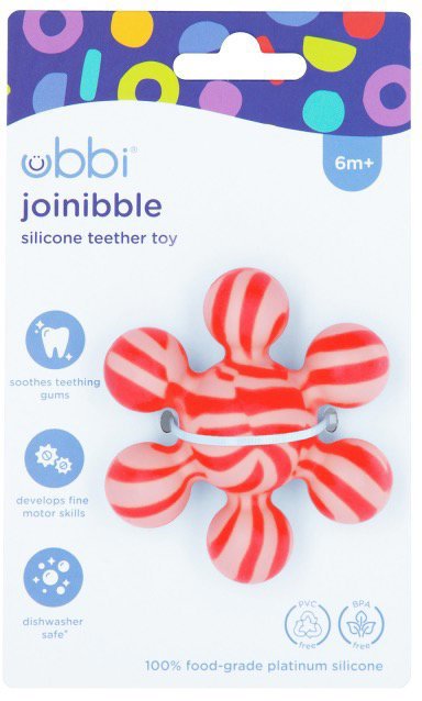 Ubbi Hryzacia hračka Pink