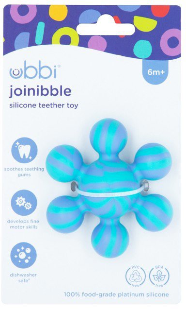 Ubbi Hračka na hryzenie Blue