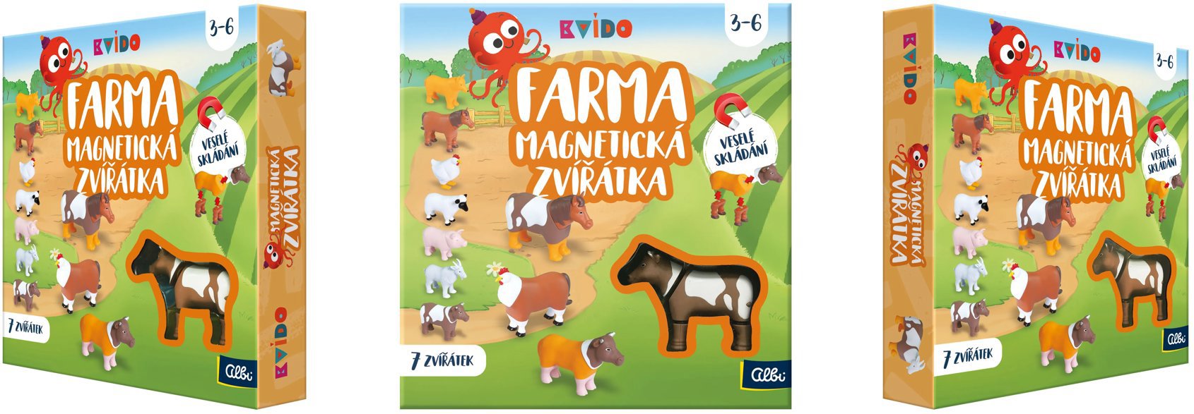 Kvído – Magnetické zvieratká – Farma