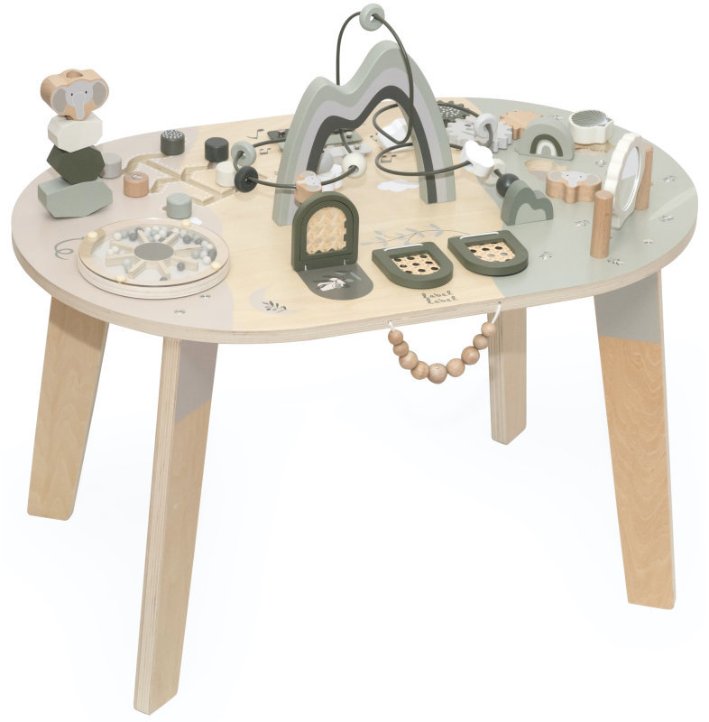 Label Label Stolík s aktivitami Olive Green