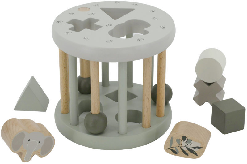 Label Label Oválna vkladačka tvarov Olive Green