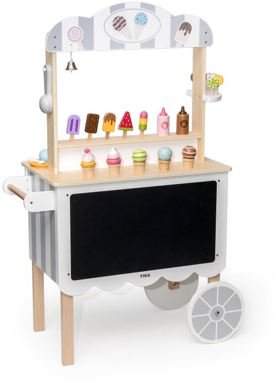 Viga Drevená pojazdná predajňa zmrzlín